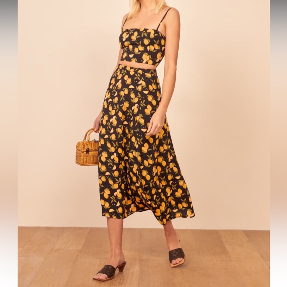 Reformation Hayden 2-piece Set in Lemon Drop